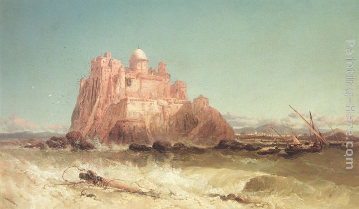 In the Mediterrean painting - James Webb In the Mediterrean art painting